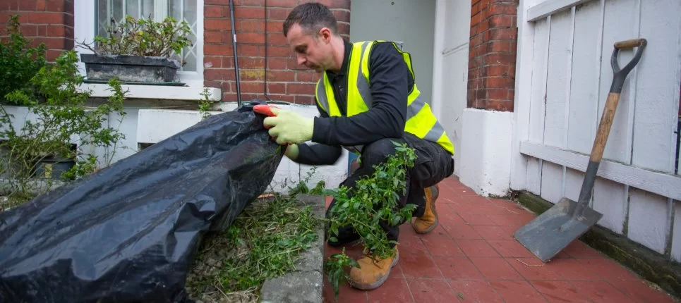 garden waste clearance by anyjunk rubbish removal company